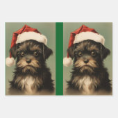 Holiday Wrapping Paper Flat Sheet Set of 3 ラッピングペーパーシート (正面3)