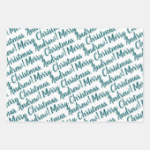 Holiday Wrapping Paper Set of 3 Sheets ラッピングペーパーシート (正面2)