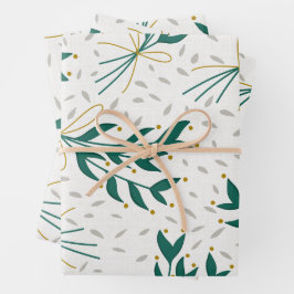 Holiday Wrapping Paper Sheets ラッピングペーパーシート