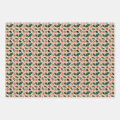 Holiday Wrapping Paper with Fruit & Holly, Pink ラッピングペーパーシート (正面2)