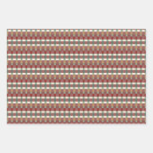 Holiday Wreath and Ornament Gift wrap sheets ラッピングペーパーシート (正面3)