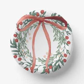 Holiday Wreath Bowls ペーパーボウル