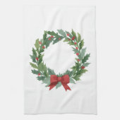 Holiday Wreath by Author Sommer Hamilton  キッチンタオル (縦)