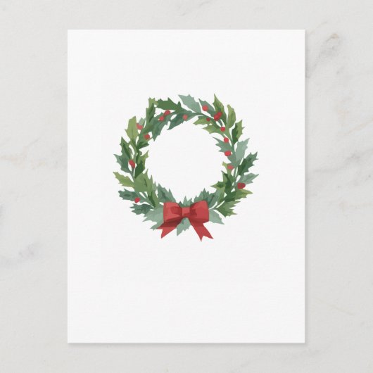 Holiday Wreath by Author Sommer Hamilton  ポストカード (正面)