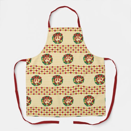 Holiday Wreath Knit エプロン (正面)