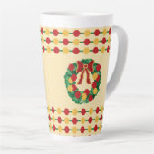 Holiday Wreath Knit カフェラテマグ (右アングル)