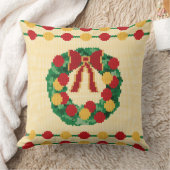 Holiday Wreath Knit クッション (ブランケット)