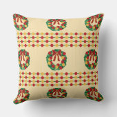 Holiday Wreath Knit クッション (裏面)