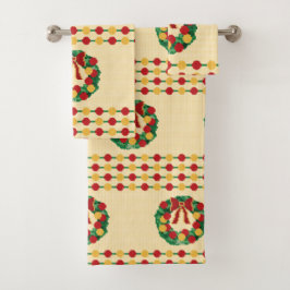 Holiday Wreath Knit バスタオルセット