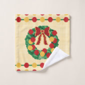 Holiday Wreath Knit バスタオルセット (ウォッシュタオル)