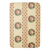 Holiday Wreath Knit バスマット (正面縦)