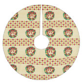 Holiday Wreath Knit ブラッシュドポリエステルツリースカート (正面)