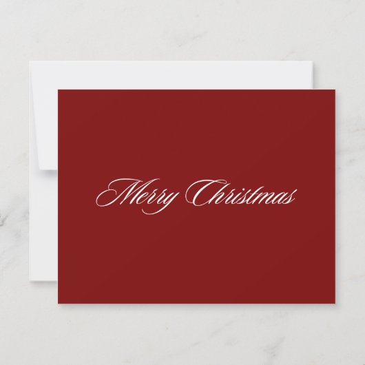 Holiday Wreath Monogram Note Card 招待状 (裏面)