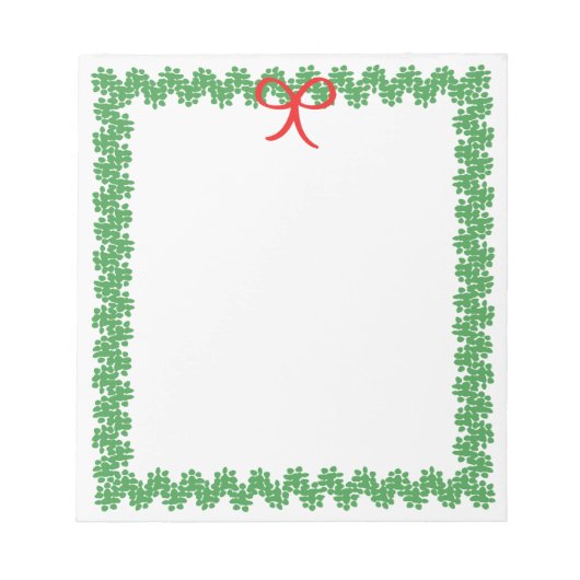 Holiday Wreath Notepad ノートパッド (正面)