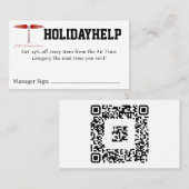 HOLIDAYHELPクーポン 名刺 (正面/裏面)