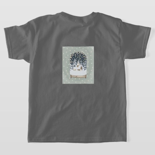 holidays_1_a明るいクリスマス_1 Tシャツ (レイダウン裏面)