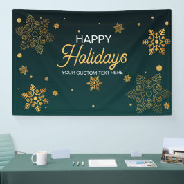 Holidays Christmas party backdrop  横断幕