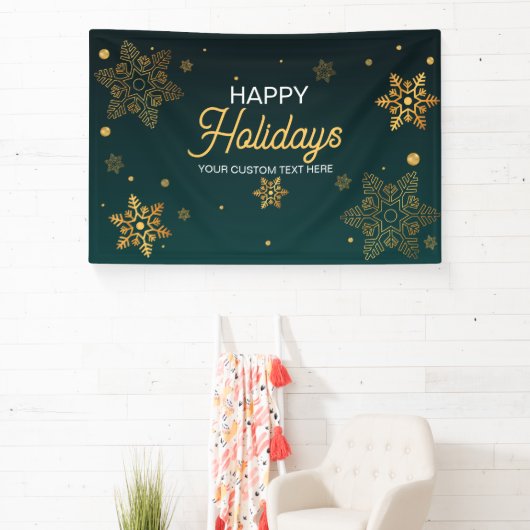 Holidays Christmas party backdrop 横断幕 (インサイチュ)