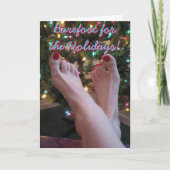 Holidays Greeting Cardの裸足 シーズンカード (正面)