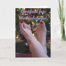 Holidays Greeting Cardの裸足 シーズンカード