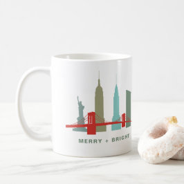 Holidays in New York, Architecture Skyline コーヒーマグカップ