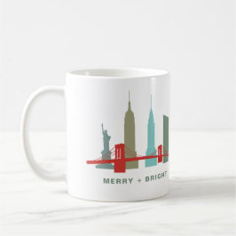 Holidays in New York, Architecture Skyline コーヒーマグカップ