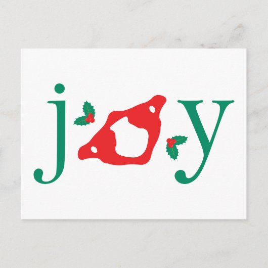 Holidays JOY (Atlas)カイロプラクティックはがき シーズンポストカード (正面)