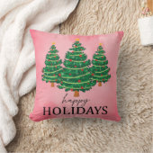 Holidays Throw Pillow クッション (ブランケット)