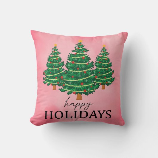 Holidays Throw Pillow クッション (正面)