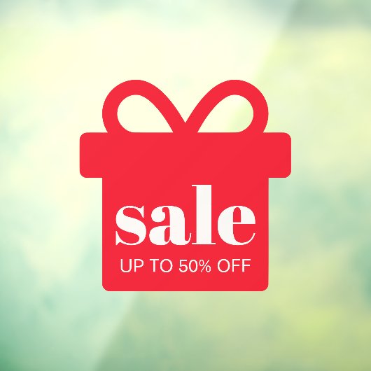 HolidaySALE売場割引率ウィンドウの固定 ウィンドウサイン (シート3)