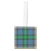 Holidaytimeの一族のMacDowallのタータンチェック格子縞 キューブオーナメント (正面)