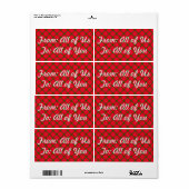 HolidayZ Plaid /タータンチェック – ラッピング用ギフトラベル ラベル (フルシート)