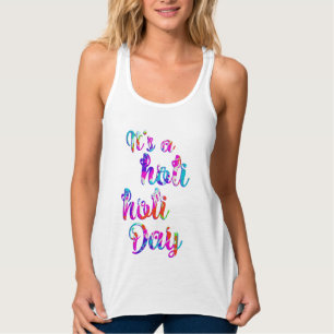 HOLIes – それはHOLI HOLIの日+あなたのバックガーだ。 タンクトップ