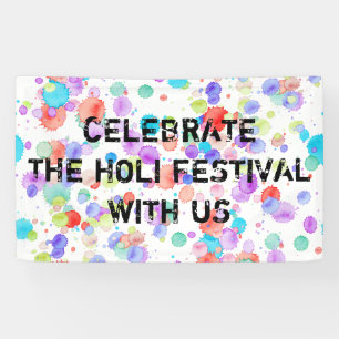 holiES -(ばちゃばちゃ)跳ねる多色1 +背景。 横断幕