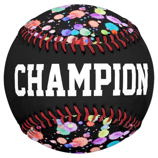 holiES -（ばちゃばちゃ）跳ねる数々のカラー1 +あなたのバックガー。 ソフトボール (正面)