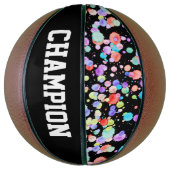 holiES -（ばちゃばちゃ）跳ねる数々のカラー1 +あなたのバックガー。 バスケットボール (縦)