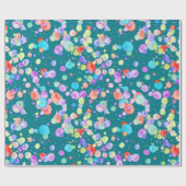 holiES -(ばちゃばちゃ)跳ねる数々のカラー1 +あなたのバックガー。 ラッピングペーパー (フラット)