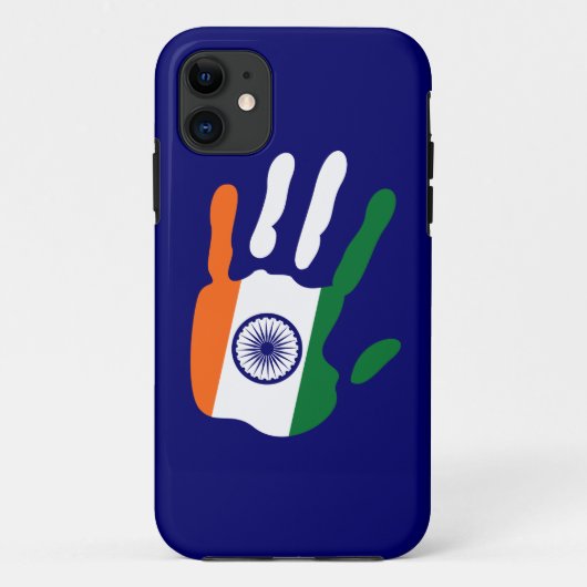 holiES – インド国旗の手+背景色 Case-Mate iPhoneケース (裏面)
