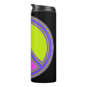 holiES -カラフルの平和サイン+あなたのアイディア タンブラー (回転右)