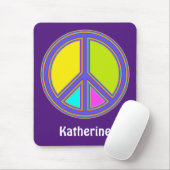 holiES -カラフルの平和サイン+あなたのアイディア マウスパッド (マウス)