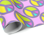 holiES -カラフルの平和サイン+あなたのアイディア ラッピングペーパー (ロールコーナー)