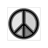 holiES -カラフルの平和サイン+あなたのアイディア ラバースタンプ (インプリント)