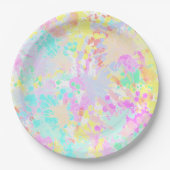 holiES – シームレスパターンパステル1 ペーパープレート (正面)