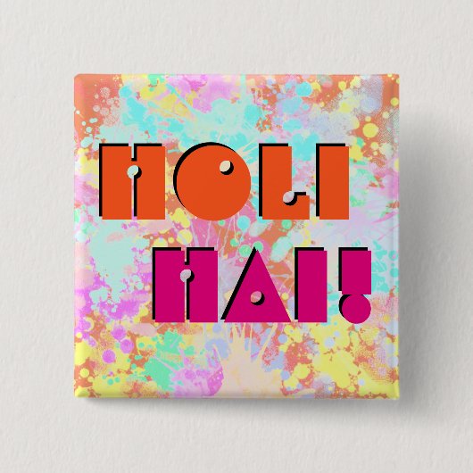 holiES – シームレスパターンパステル1 缶バッジ (正面)