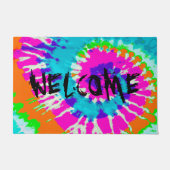 holiES – パワースパイラルろうけつ染めスタイル ドアマット (正面)