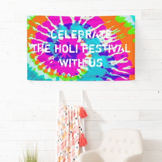 holiES -力の螺線形のろうけつ染めのスタイル 横断幕 (インサイチュ)