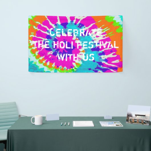 holiES -力の螺線形のろうけつ染めのスタイル 横断幕 (トレードショー)
