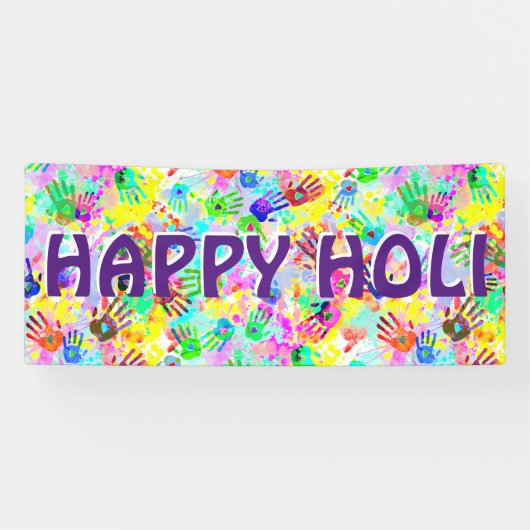 holiES – 手のスプラッシュ色のパタグランジーン2 横断幕 (横)
