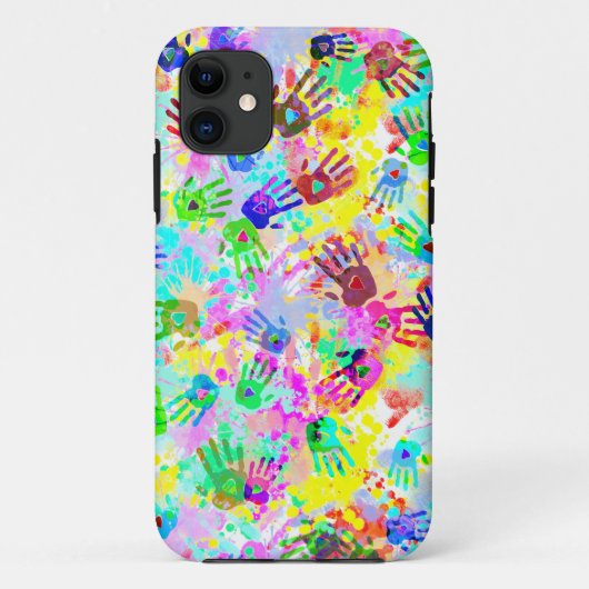 holiES – 手のスプラッシュ色のパタグランジーン2 Case-Mate iPhoneケース (裏面)