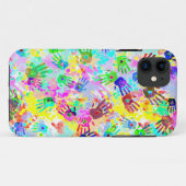 holiES – 手のスプラッシュ色のパタグランジーン2 Case-Mate iPhoneケース (裏面(横))